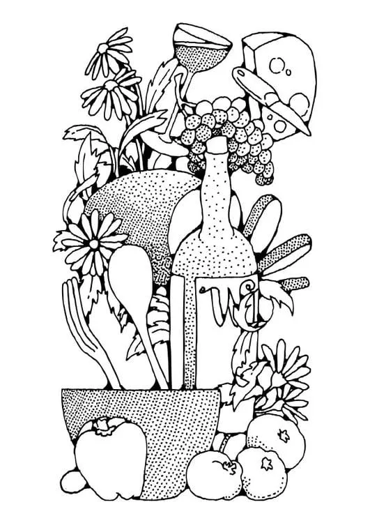 Dibujo para colorear alimentación - Dibujos Para Imprimir Gratis - Img 17339
