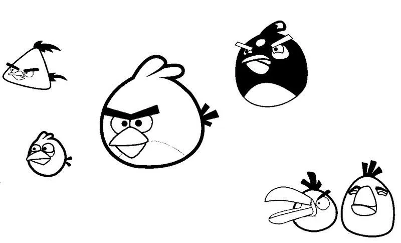 Dibujo para colorear Angry Birds 2