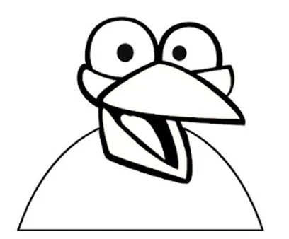 Dibujo para Colorear de Angry Birds para imprimir : Más juegos ...