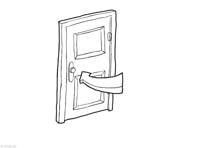 Dibujo para colorear Cerrar la puerta - ahorro de energía - Dibujos Para  Imprimir Gratis - Img 28413