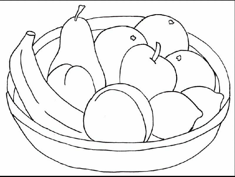 Dibujos de fruteras con frutas para pintar - Imagui