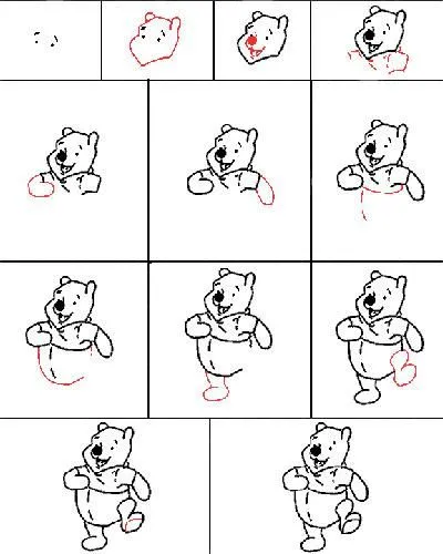 Dibujo para colorear Como dibujar Winnie the Pooh Dibujo para colorear Como dibujar Winnie the Pooh