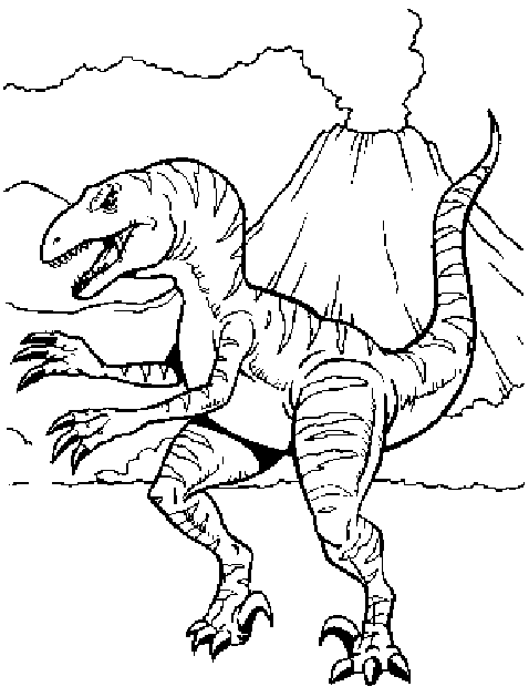 Dibujo para colorear de dinosaurios carnivoros - Imagui