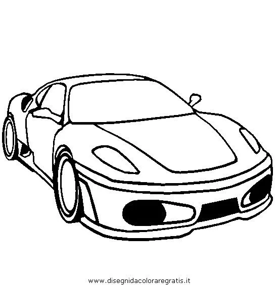 Dibujo Para Colorear Ferrari Testarossa | Health & Fitness Area