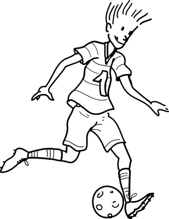 Dibujo para colorear Futbol 02