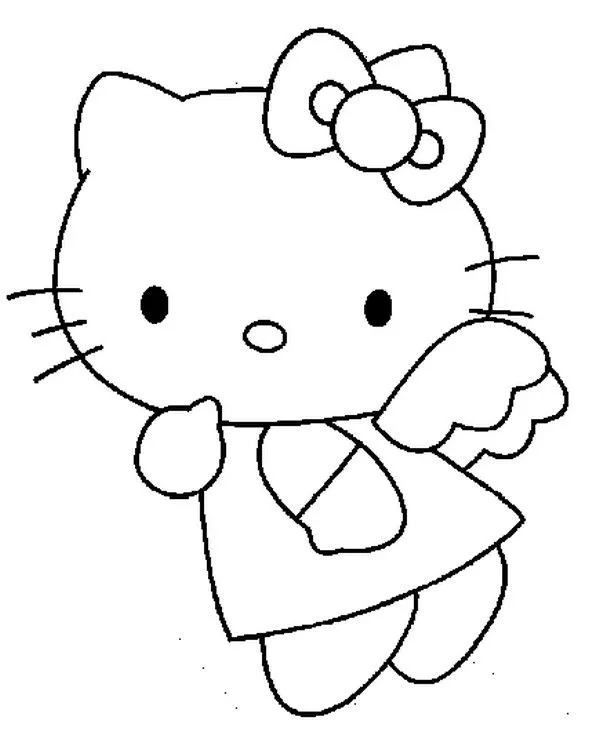 Dibujo para colorear Hello Kitty 3
