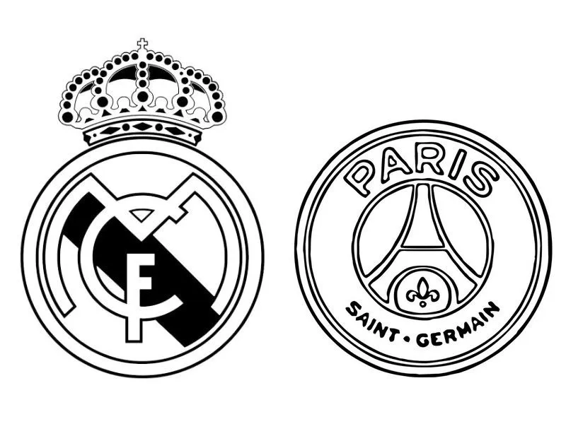 Dibujo para colorear Liga de Campeones 2018 : Real Madrid CF - Paris  Saint-Germain 5