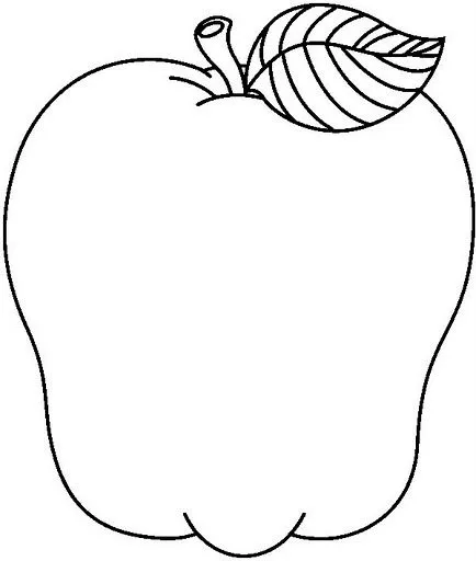 Dibujos de manzana para imprimir - Imagui