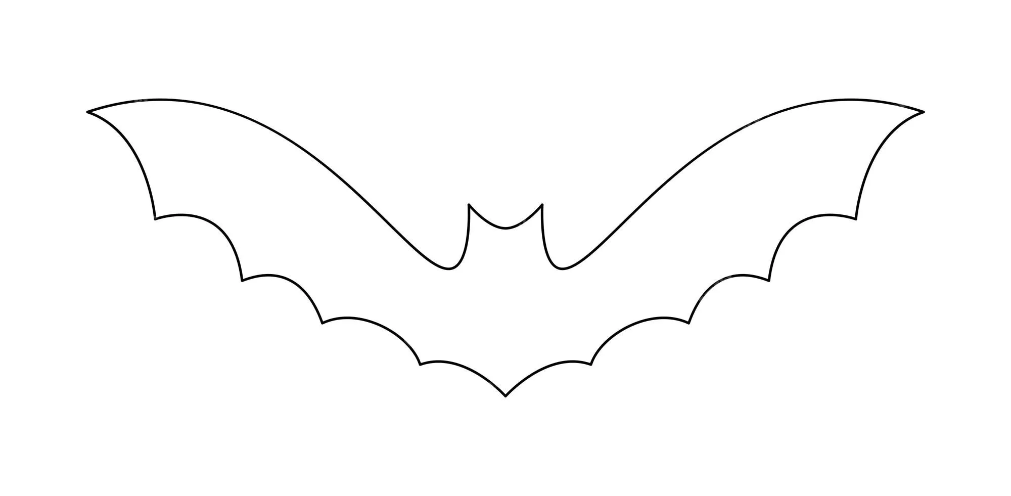 Dibujo para colorear con murciélago para niños | Vector Premium