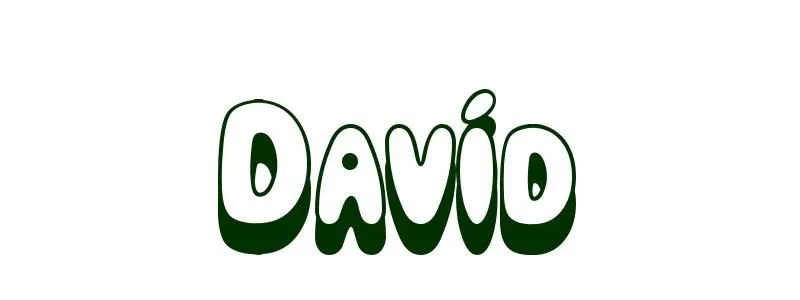 Dibujo para colorear Nombre David