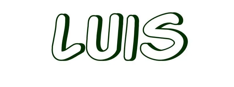 Dibujo para colorear Nombre Luis