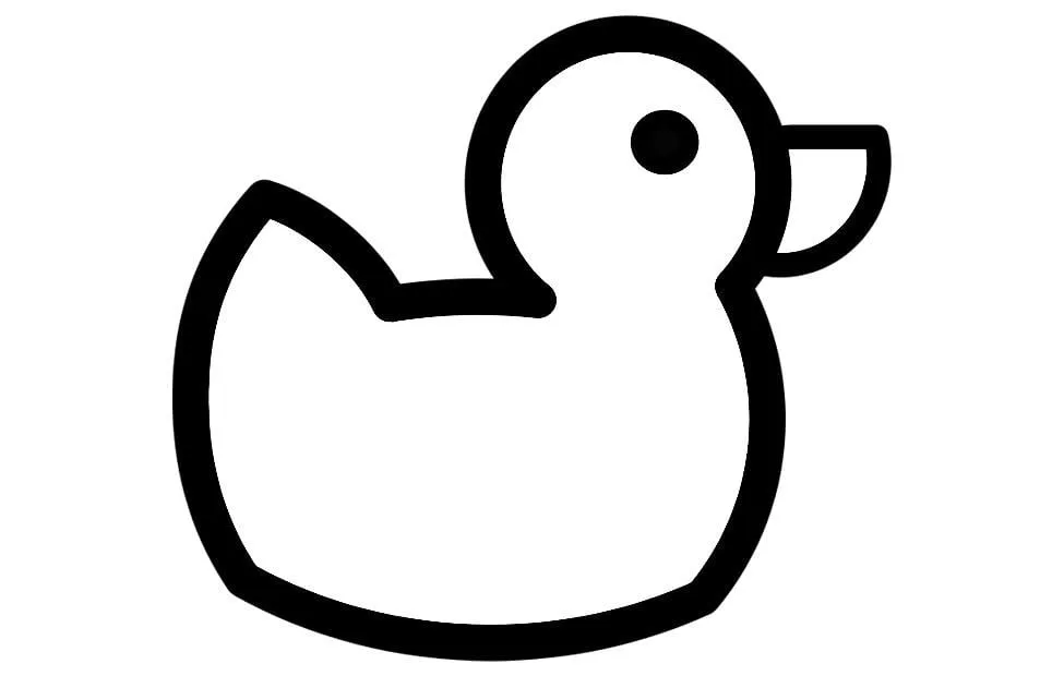 Dibujo para colorear patito de baño - Img 19998 Dibujo para colorear patito de baño - Img 19998