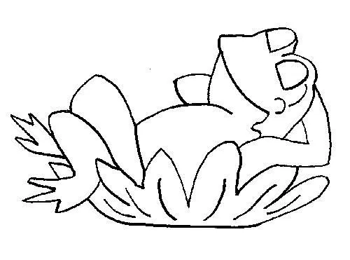 Dibujo para colorear de una rana | Dibujos de Uncategorized