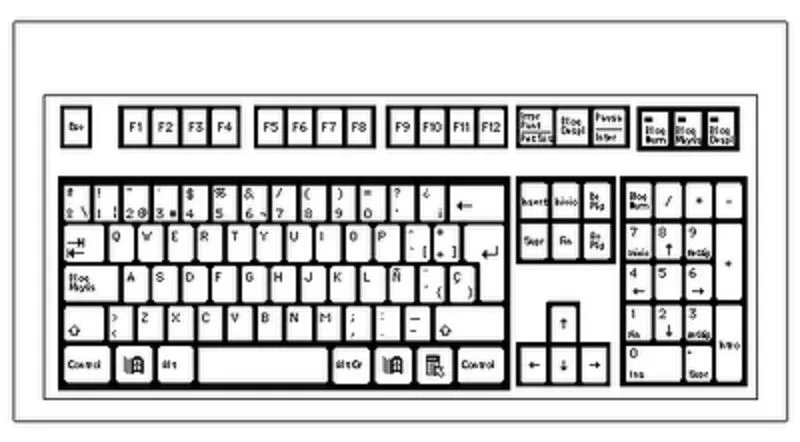 Partes del teclado de la computadora para niños - Imagui
