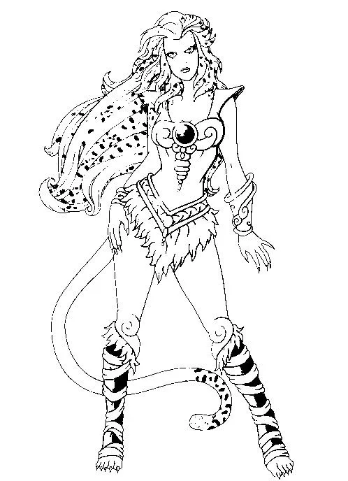 Dibujo para colorear Thundercats : Chitara 7