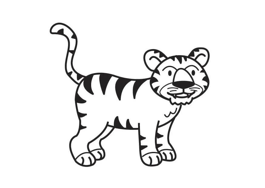Dibujo para colorear tigre - Dibujos Para Imprimir Gratis - Img 17818