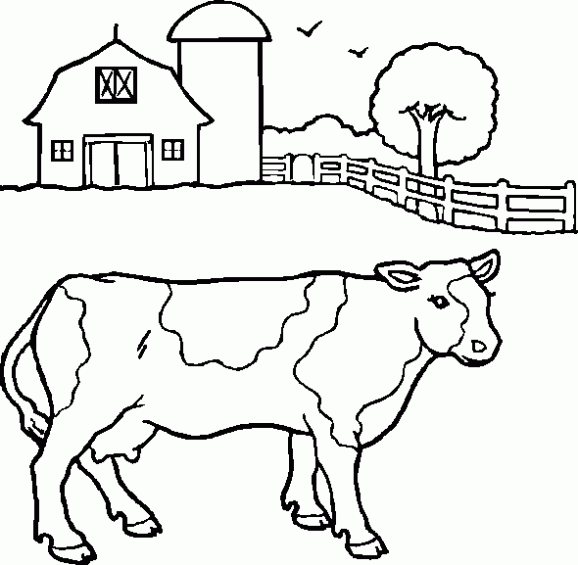 Dibujo para colorear Vaca