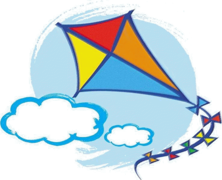 Dibujo de un niño volando papalote para colorear - Imagui