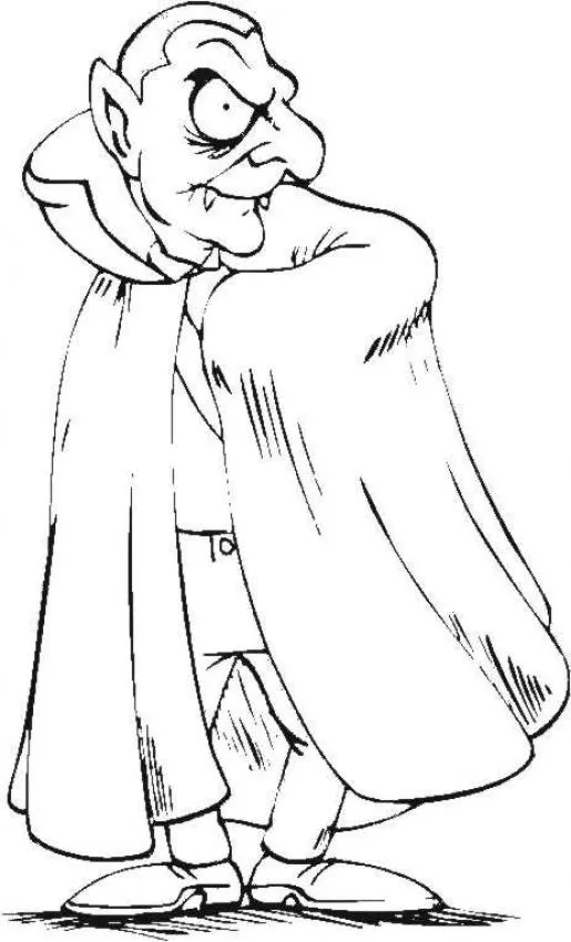Dibujos para colorear VAMPIRO HALLOWEEN - conde Dracula Dibujos para colorear VAMPIRO HALLOWEEN - conde Dracula