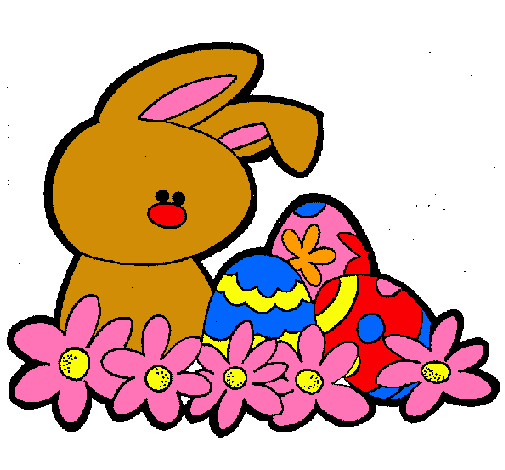Dibujo de Conejito de pascua pintado por Pascua en Dibujos.net el ...
