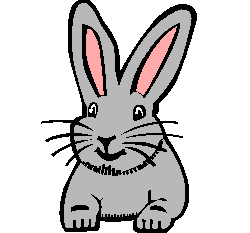 Conejo de dibujo pintado - Imagui