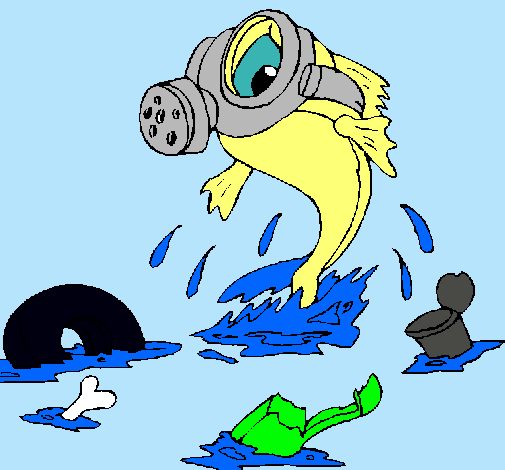 Dibujo de Contaminación marina pintado por Alecool en Dibujos.net ...