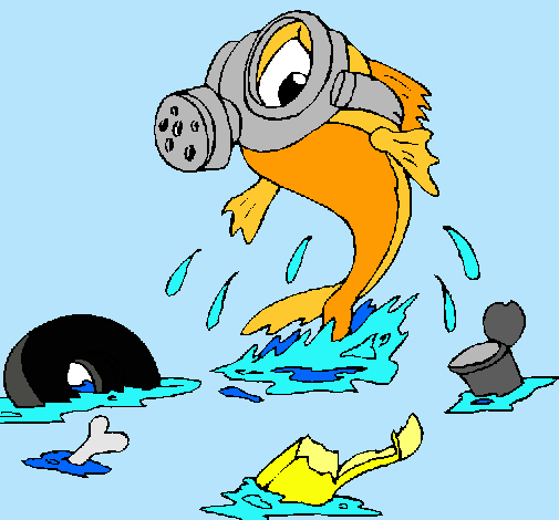 Dibujo de Contaminación marina pintado por Rocio en Dibujos.net el ...