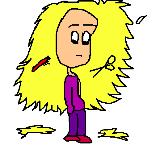 Dibujo de Cortar el pelo pintado por Helga en Dibujos.net el día ...