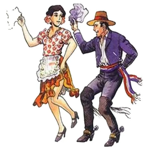 Imagenes de dibujos de parejas bailando cueca - Imagui