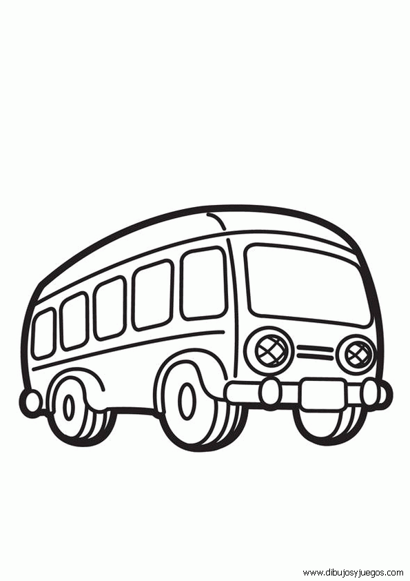 dibujo-de-autobus-para-colorear-008 | Dibujos y juegos, para ...