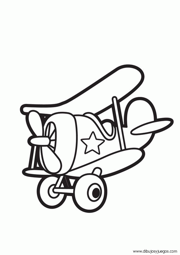 dibujo-de-aviones-antiguos-para-colorear-001 | Dibujos y juegos ...