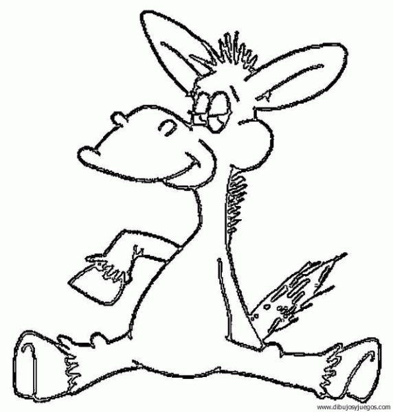dibujo-de-burro-06 | Dibujos y juegos, para pintar y colorear dibujo-de-burro-06 | Dibujos y juegos, para pintar y colorear