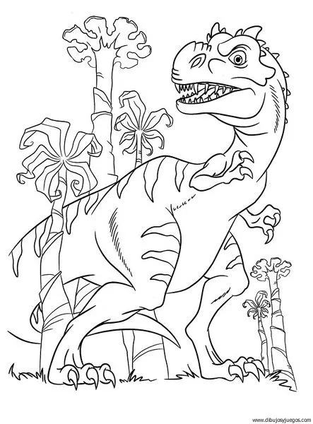 dibujo-de-dinosaurio-085 | Dibujos y juegos, para pintar y colorear