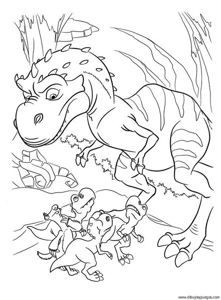 dibujo-de-dinosaurio-093 | Dibujos y juegos, para pintar y colorear