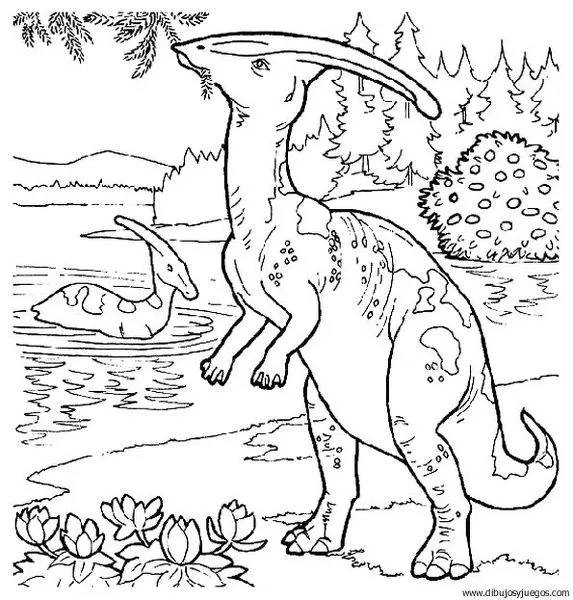 dibujo-de-dinosaurio-292 | Dibujos y juegos, para pintar y colorear