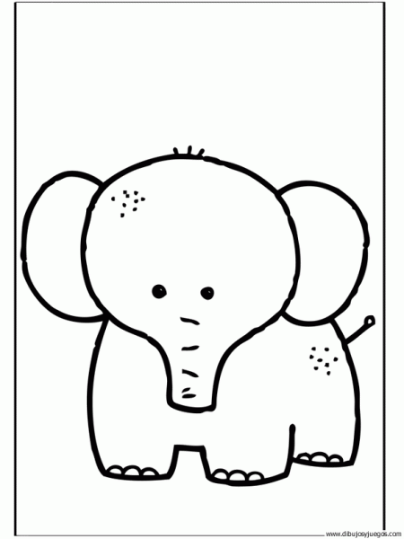 Dibujar elefante facil - Imagui