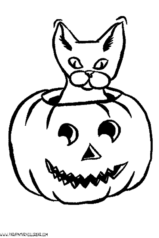 Gato Halloween dibujo - Imagui