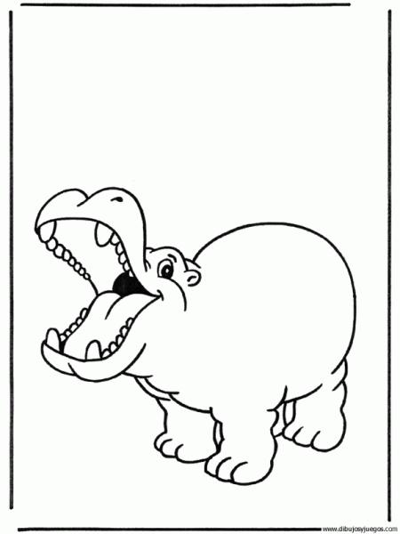 dibujo-de-hipopotamo-017 | Dibujos y juegos, para pintar y colorear dibujo-de-hipopotamo-017 | Dibujos y juegos, para pintar y colorear