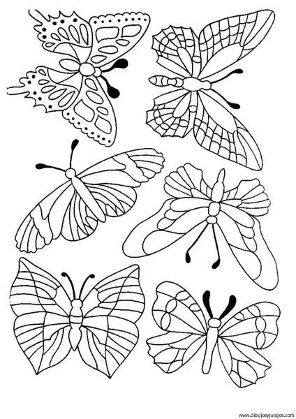 dibujo-de-mariposa-101 | Dibujos y juegos, para pintar y colorear