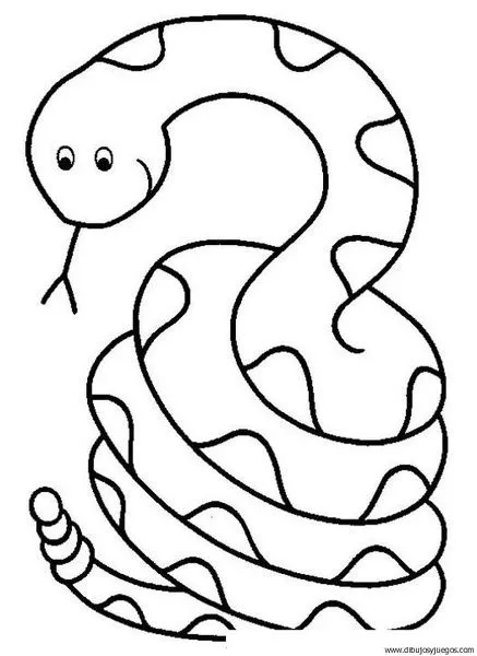 dibujo-de-serpiente-001 | Dibujos y juegos, para pintar y colorear