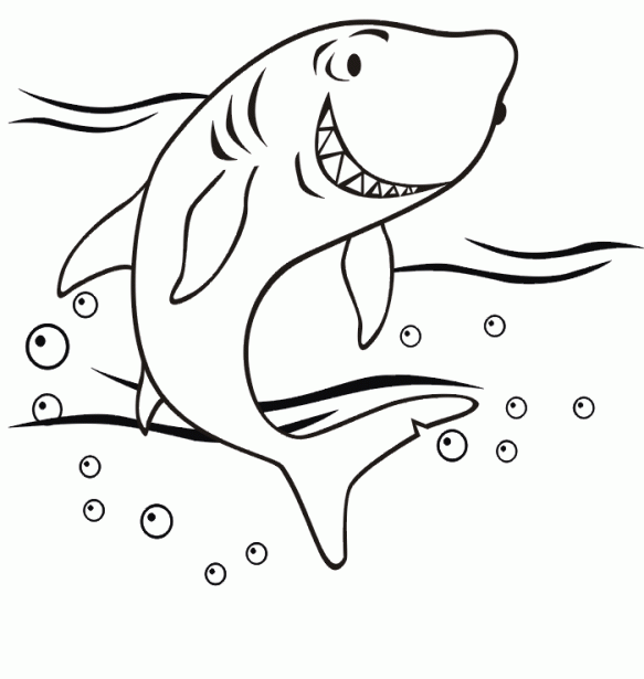 Dibujo-de-tiburon-sonriente- ...