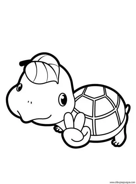 dibujo-de-tortuga-068 | Dibujos y juegos, para pintar y colorear