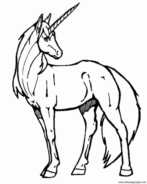 Unicornio con alas para dibujar - Imagui