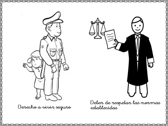 Derecho y obligaciones de los niños para colorear - Imagui