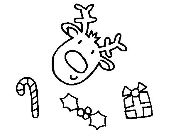 Dibujo de Dibujitos navideños para Colorear - Dibujos.net