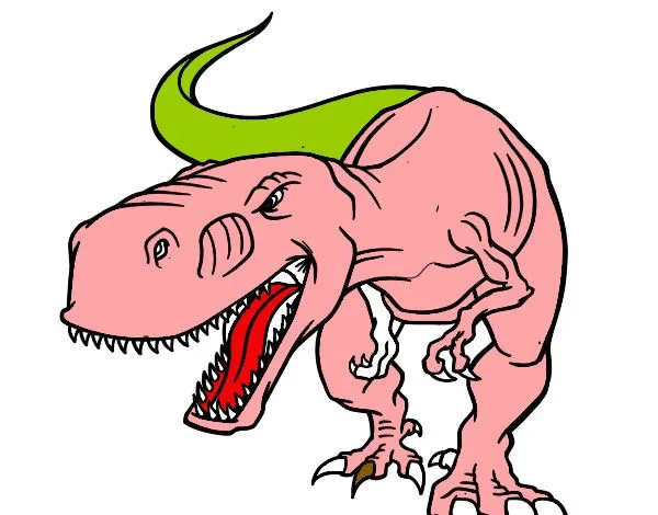 Dibujo de Dinosaurio enfadado pintado por Chivo en Dibujos.net el ...