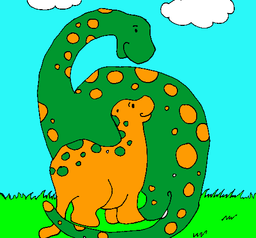 Dibujo de Dinosaurios pintado por Tiernos en Dibujos.net el día 17 ...