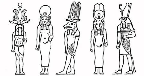 Dibujo de Dioses Egipcios para colorear | Dibujos para colorear ...