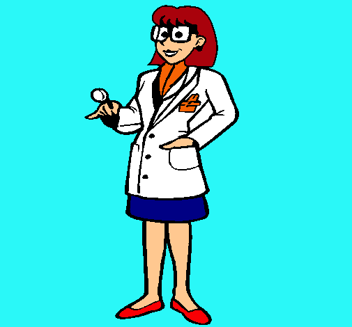 Dibujo de Doctora con gafas pintado por Medica en Dibujos.net el ...
