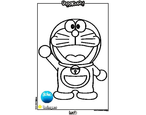 Dibujo de Doraemon para Colorear - Dibujos.net